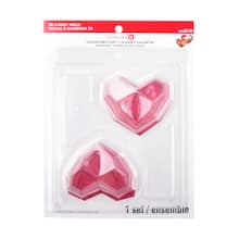 Geometric Heart 3D Plastic Candy Mold by Celebrate It® Valentine's Day